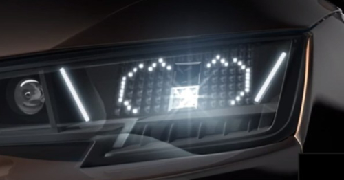 アウディ,顔文字LED